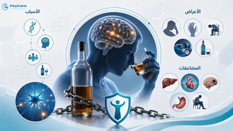إدمان الكحول الأسباب والأعراض ومضاعفات شرب الكحول