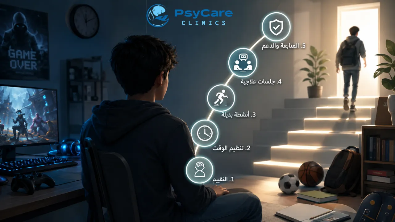 علاج إدمان الألعاب الإلكترونية للمراهقين