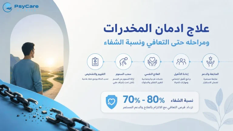 علاج ادمان المخدرات المراحل ومدة العلاج ونسبة الشفاء
