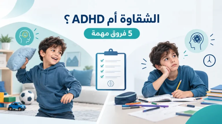 الفرق بين الشقاوة وADHD عند الأطفال
