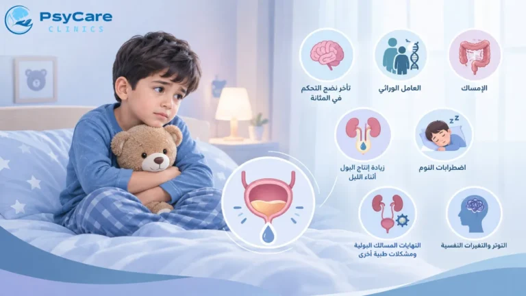 ما أسباب التبول اللاارادي عند الأطفال